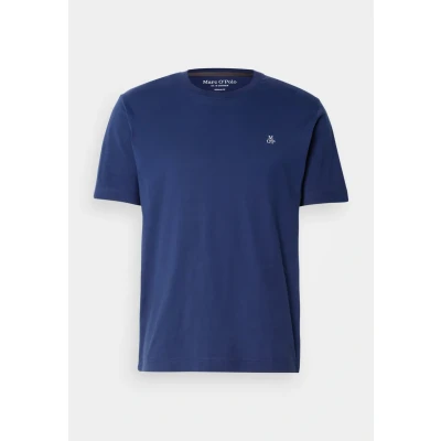 Image of Marc O&#039;Polo Short Sleeve LOGO Print Basic Tshirt, Men&#039;s, Size: 3XL, Iris ink