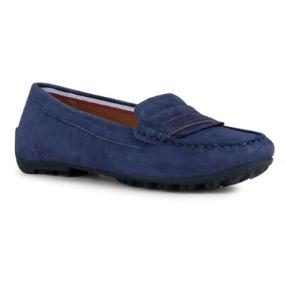 Image of Geox D Kosmopolis + GRIP Moccasins, Women&#039;s, Size: 6, Navy Suede