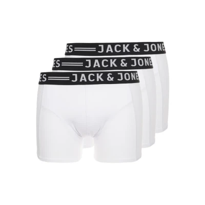Image of Jack &amp; Jones Sense Trunks 3 PACK Pants, Men&#039;s, Size: Small, White