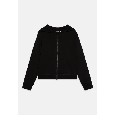 Image of Name it Nkfmille CARD HOOD Zipup sweatshirt for kids, Size: 7 8y, Black