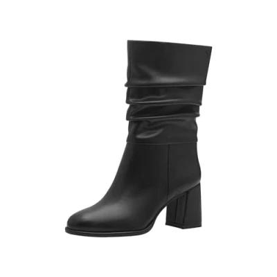 Image of Tamaris Women&#039;s 1 25335 43 Fashion Boot, Black Matte, 7.5 UK, UK