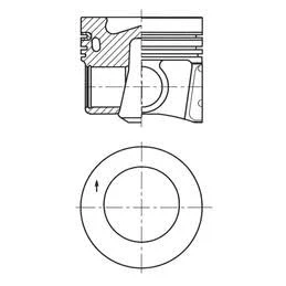 Image of Piston KOLBENSCHMIDT 41271610