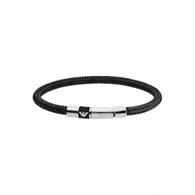 Image of Emporio Armani Bracelet, Men&#039;s, Size: L/XL, Schwarz