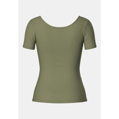 Image of Pieces Pckitte Basic Tshirt, Women&#039;s, Size: XS, Deep lichen green