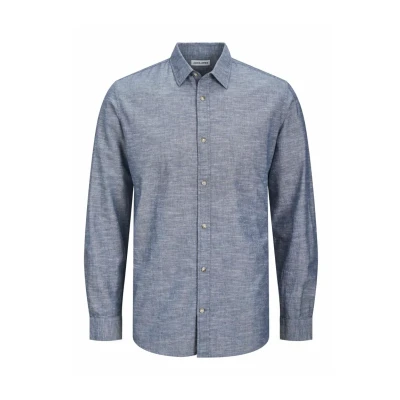 Image of Jack &amp; Jones Comfort FIT Shirt, Men&#039;s, Size: Small, Blau