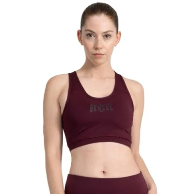 Image of Benlee Kembley Medium support sports bra, Women&#039;s, Size: Large, Oxblood black