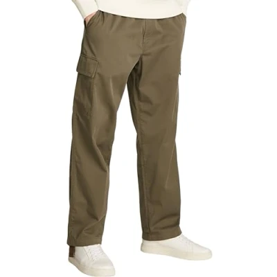 Image of Calvin Klein Jeans Regular Straight Cargo trousers, Men&#039;s, Size: 33x32, Tarmac