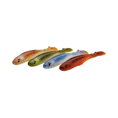 Image of Savage Gear Slender Scoop Shad 9cm (4gr) Clear Water Mix (4 stuks)