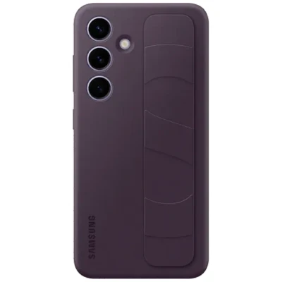 Image of Samsung Standing Silicone Back Cover Purple Galaxy S24