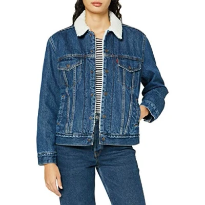 Image of Levi&#039;s Women&#039;s Ex Boyfriend Sherpa Trucker Jacket, Rough and Tumble, XS