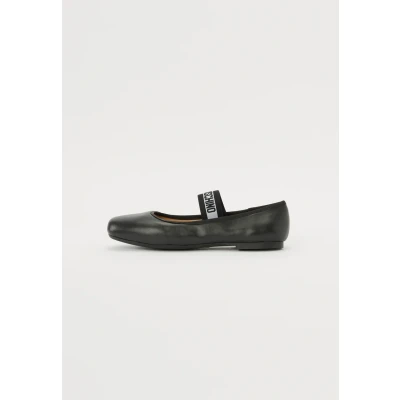 Image of LOVE Moschino Ballet pumps, Women&#039;s, Size: 7, Black Leather