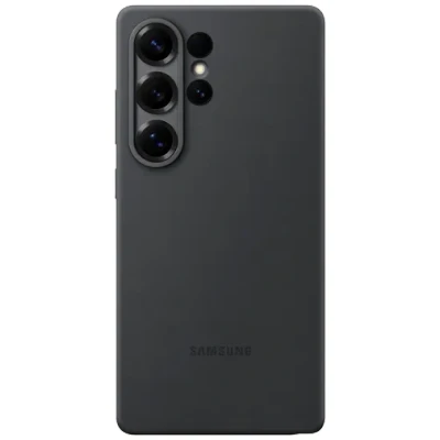 Image of Samsung Silicone Back Cover Black Galaxy S25 Ultra