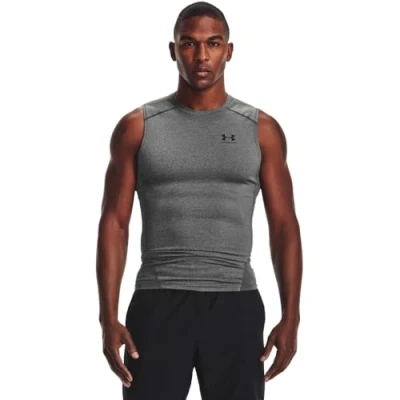 Image of Under Armour UA HG COMP SL HEAT GEAR Top, Men&#039;s, Size: XS, Carbon heather