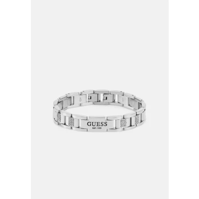 Image of Guess FLAT Chain Unisex Bracelet silvercoloured, Size: One Size, Silver coloured