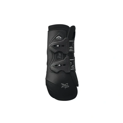Image of Veredus Absolute Dressage Elastic Tendon Boots Black Medium Horse Riding Equestrian
