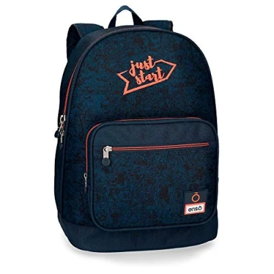 Image of Enso Monsters Laptop Backpack Adaptable to trolley Blue 31x42x15 cms Polyester 15,6&quot; 22.44L, Blue, 44 cm, Casual Daypack