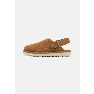 Image of UGG Goldenstar Unisex Mules for kids, Size: 13K, Chestnut Suede