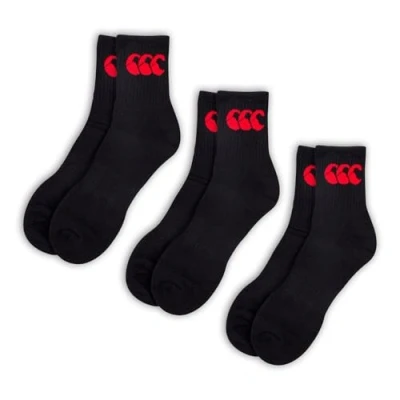 Image of Canterbury Unisex Crew 3 Pack Socks