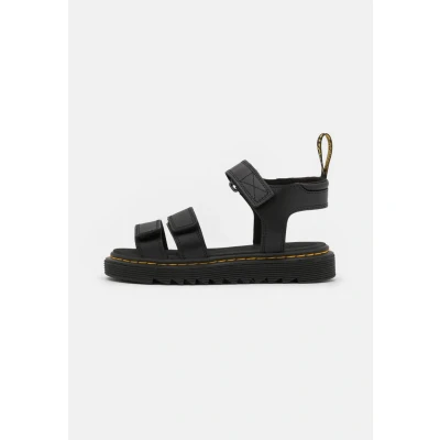 Image of Dr. Martens Klaire Walking sandals for kids, Size: 10K, Black Leather