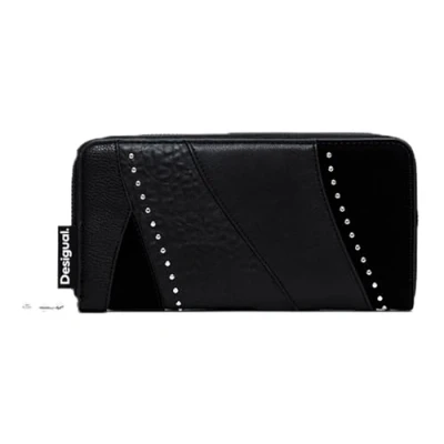 Image of Desigual Women&#039;s Accessories PU Long Bi Fold Wallet, black, 20.5