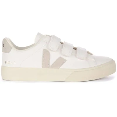 Image of Veja Recife LOGO Unisex Trainers extrawhite/natural, Men&#039;s, Size: 8, Extra white/natural leather and imitation
