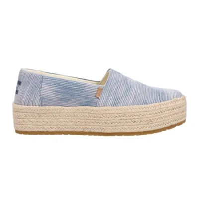 Image of TOMS Valencia Espadrilles, Women&#039;s, Size: 6, Light blue Textile