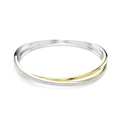 Image of Swarovski Hyperbola Bangle Bracelet white/silvercoloured, Women&#039;s, Size: Small, White/silver coloured