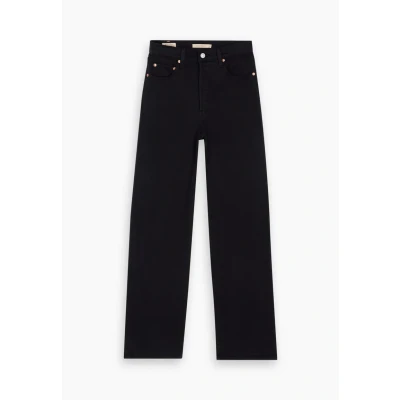 Image of Levi&#039;s Ribcage FULL Length Straight leg jeans, Women&#039;s, Size: 25x34, Black sprout