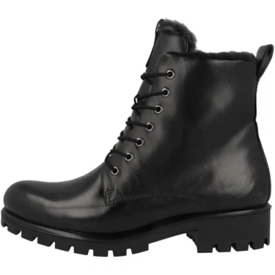 Image of ECCO Modtray LACE WARM LEA Laceup ankle boots, Women&#039;s, Size: 6, Black Leather