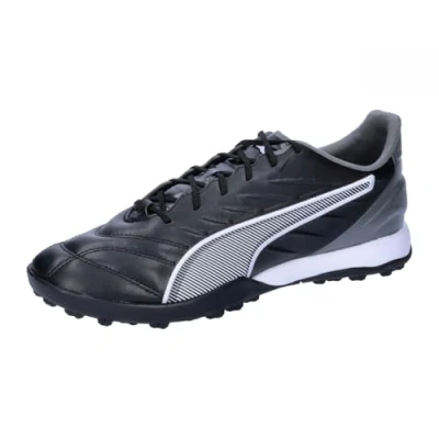 Image of Puma KING PRO TT Astro turf trainers, Men&#039;s, Size: 10, Black/white/cool dark gray High quality imitation leather