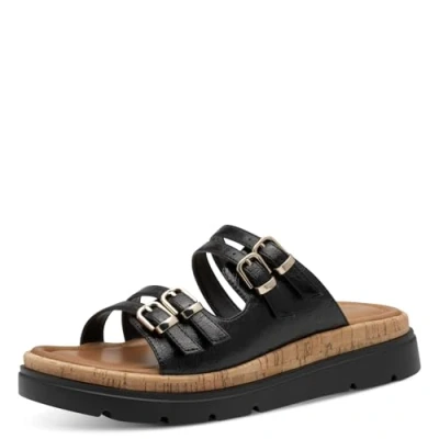 Image of Tamaris Damen Pantolette Synthetik TOUCH IT; BLACK, EU 39