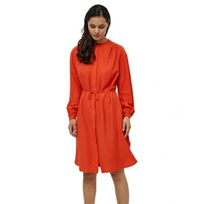 Image of Peppercorn Mirinda Harmonia Shirt dress, Women&#039;s, Size: Large, Intense orange