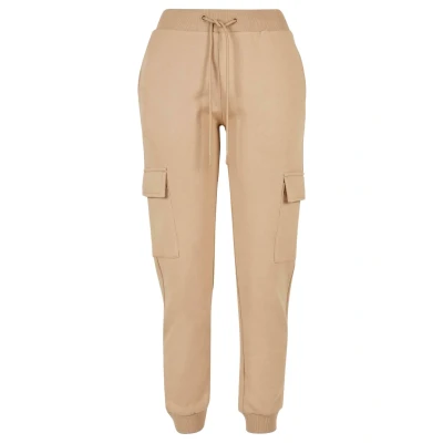 Image of Urban Classics Women&#039;s Ladies Cargo Sweat Pants, Union Beige, 4XL