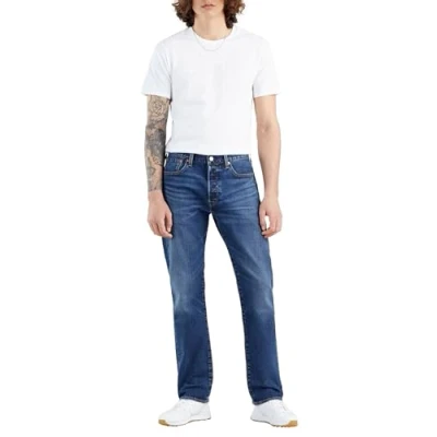 Image of Levi&#039;s Straight leg jeans, Men&#039;s, Size: 28, Blue
