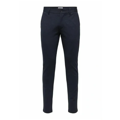 Image of ONLY &amp; SONS Men&#039;s Onsmark Slim Tap 0209 Melange Pant Noos, Dress Blues, 29 W/32 L, 29W / 32L