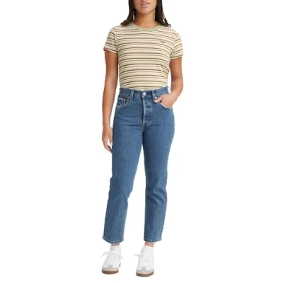 Image of Levi&#039;s Women&#039;s 501 Crop Montgomery Baked, Jazz Pop, 26W / 26L