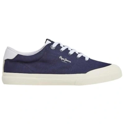 Image of Pepe Jeans Kenton Serie Trainers, Men&#039;s, Size: 6, Navy Imitation leather/ textile