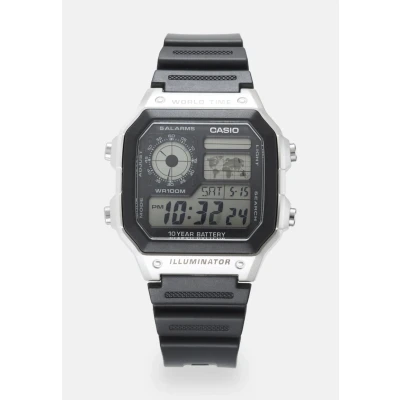 Image of Casio Unisex Digital watch black/silvercoloured, Size: One Size, Black/silver coloured