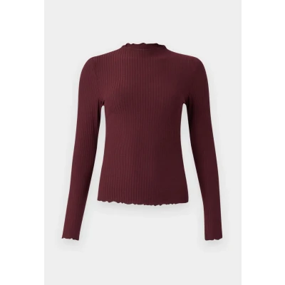 Image of ONLY Onlemma HIGH NECK Jumper, Women&#039;s, Size: XS, Madder brown
