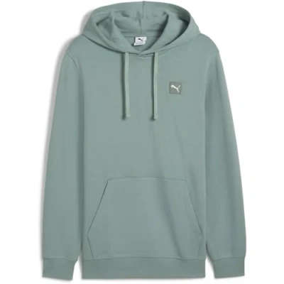 Image of Puma Elevated Sweatshirt, Men&#039;s, Size: Medium, Green moon