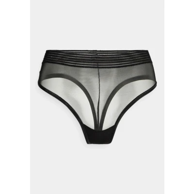 Image of Triumph Tempting Sheer Highwaist Thong, Women&#039;s, Size: Small, Black