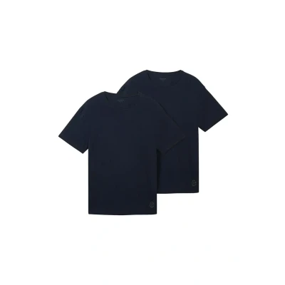 Image of TOM Tailor 2 PACK Basic Tshirt, Men&#039;s, Size: XL, Dark blue
