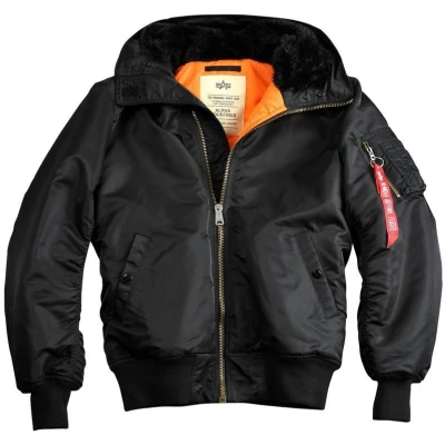 Image of ALPHA INDUSTRIES Men&#039;s Bomber Jacket, Black, L