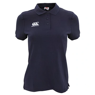Image of Canterbury Women&#039;s Waimak Cotton Polo Shirt Rugby Casual Top For Long Lasting Comfort