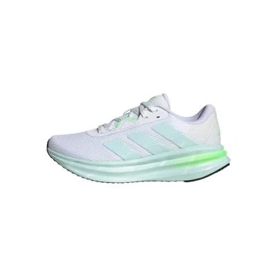 Image of adidas Performance Galaxy 7 Road running shoes, Women&#039;s, Size: 3.5, Cloud white/halo mint/lime burst shoes