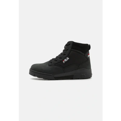 Image of Fila Grunge II MID Unisex Hightop trainers, Men&#039;s, Size: 9, Black Leather and textile