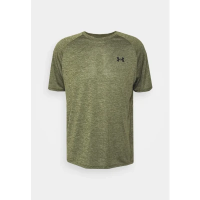 Image of Under Armour UA TECH 2.0 SS TEE Basic Tshirt, Men&#039;s, Size: XS, Marine od green/black