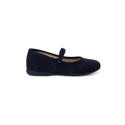 Image of Pisamonas Merceditas Serratex Adherente Ankle strap ballet pumps for kids, Size: 4/4.5, Azul marino Textile/synthetics