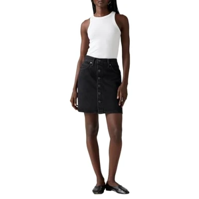 Image of Levi&#039;s Retro Button Front Skirt Denim skirt, Women&#039;s, Size: 31, Open mind