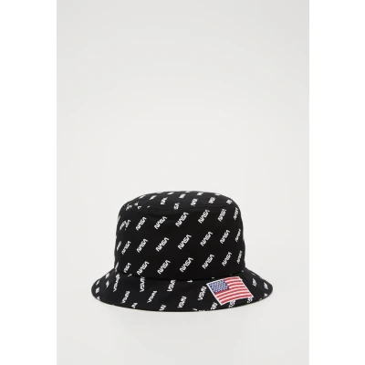 Image of Mister Tee NASA Allover Bucket HAT Hat, Men&#039;s, Size: One Size, Black